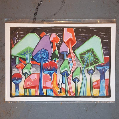 Art Print 'Mushroom Forest'