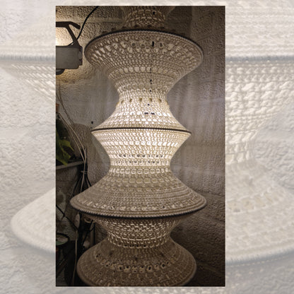 Hanglamp Boho-visnet Ecru