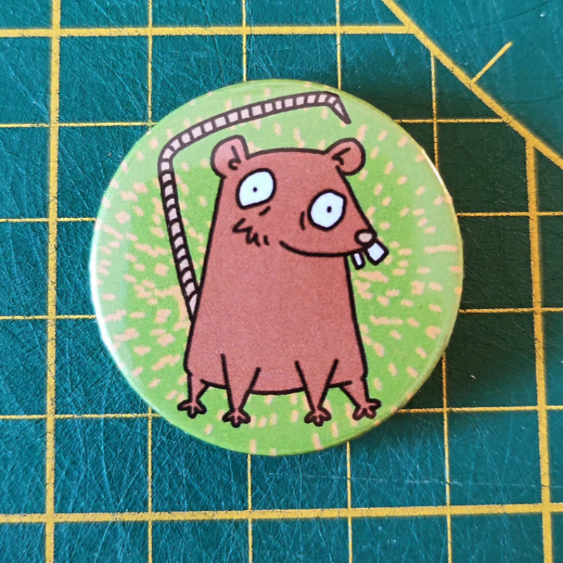 Button 'Rat Staartje'