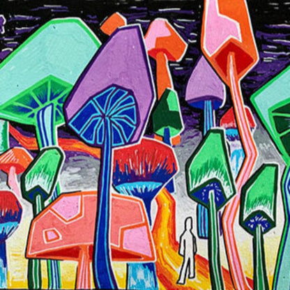 Art Print 'Mushroom Forest'